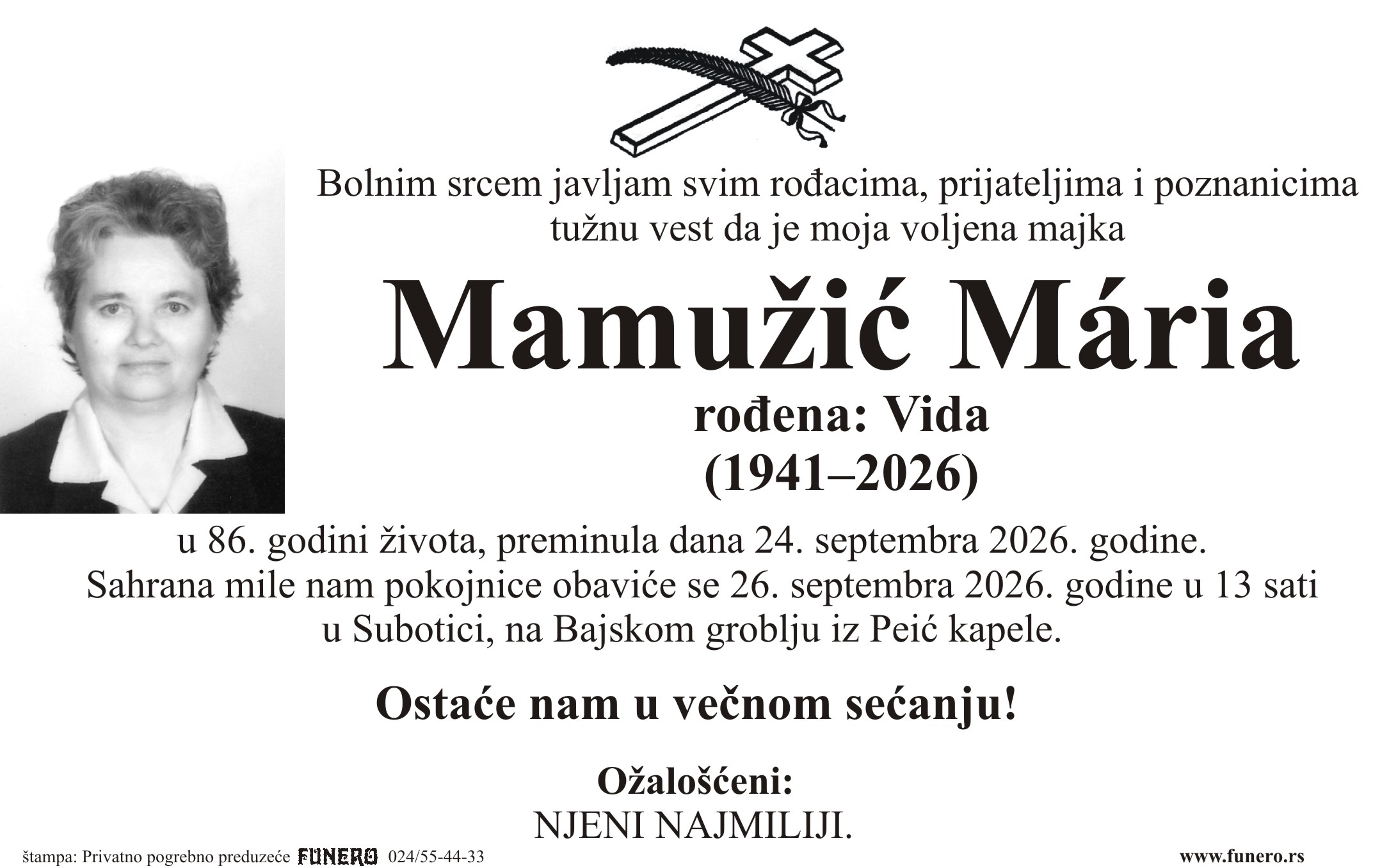 Mamužić Mária
