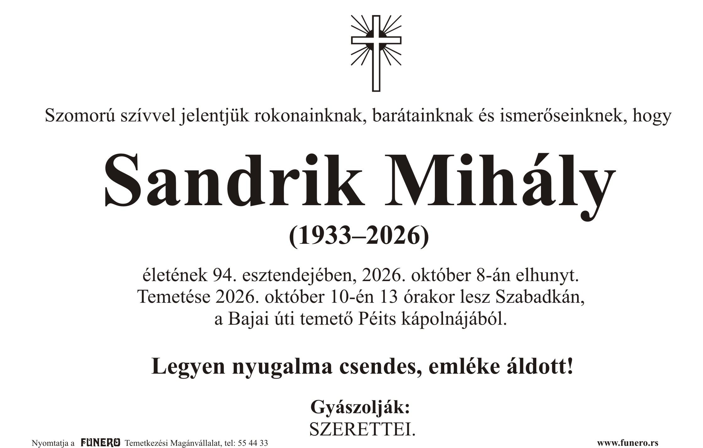 Sandrik Mihály 