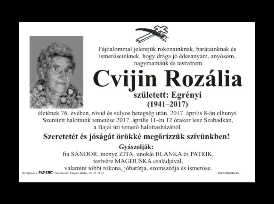 Cvijin Rozália