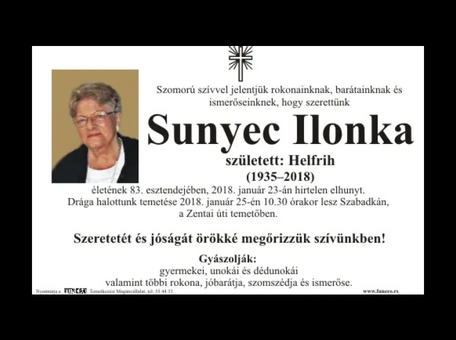 Sunyec Ilonka