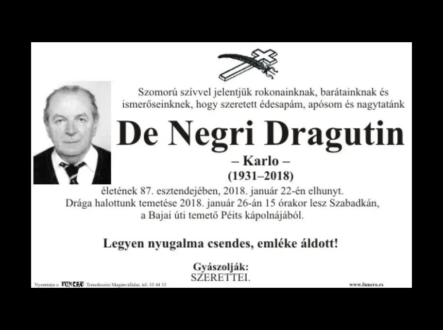 Dragutin De Negri