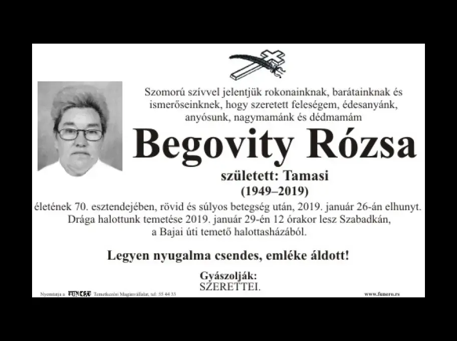 Begovity Rózsa