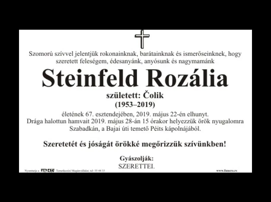 Steinfeld Rozália