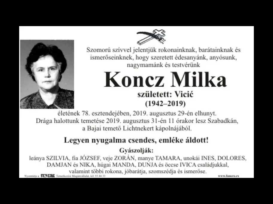 Koncz Milka