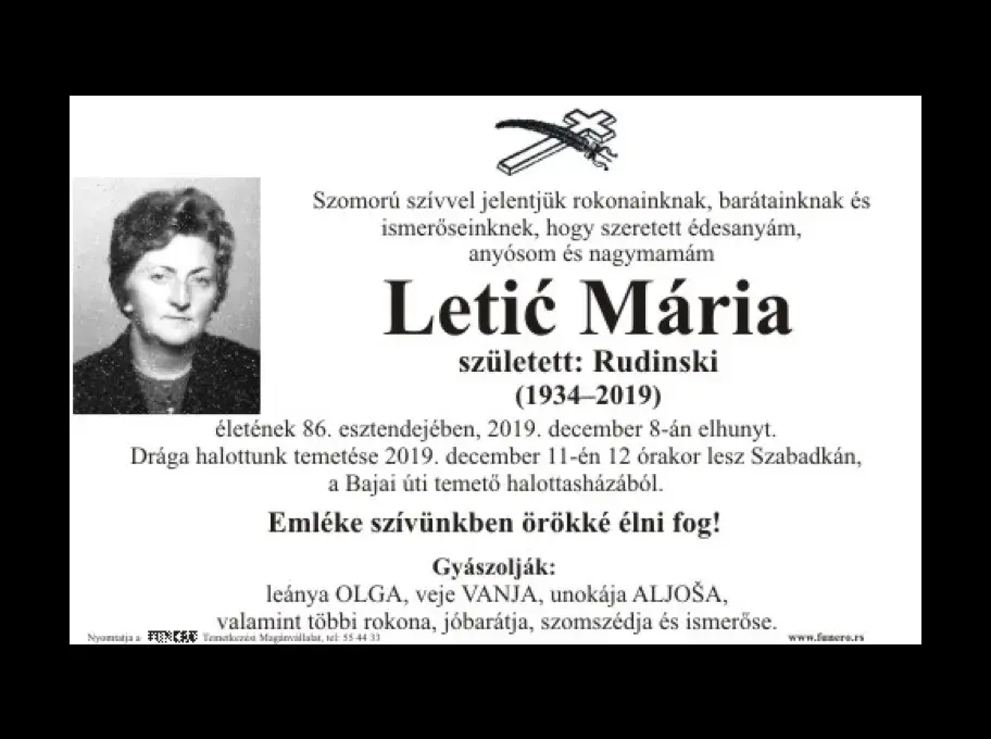 Letić Mária