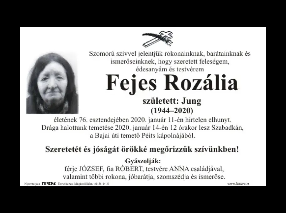 Fejes Rozália