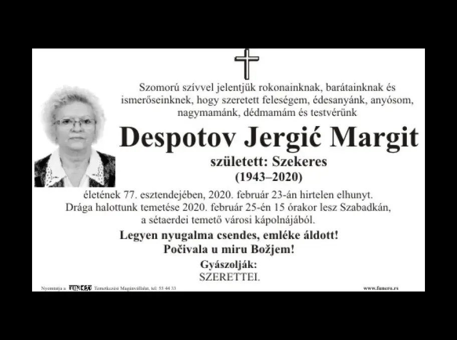 Despotov Jergić Margit