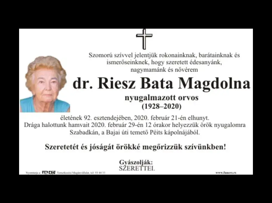 Reisz Bata Magdolna