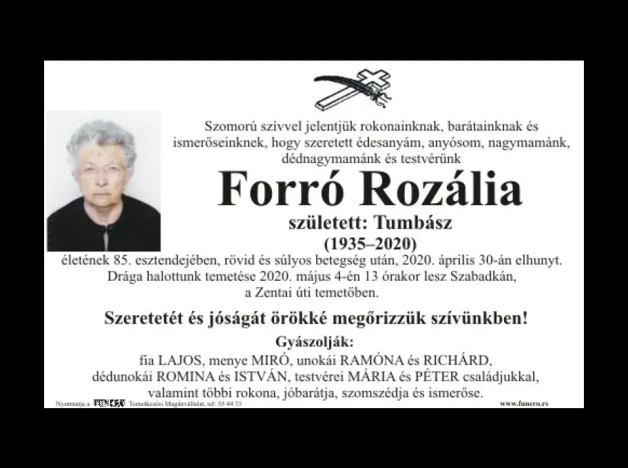 Forró Rozália