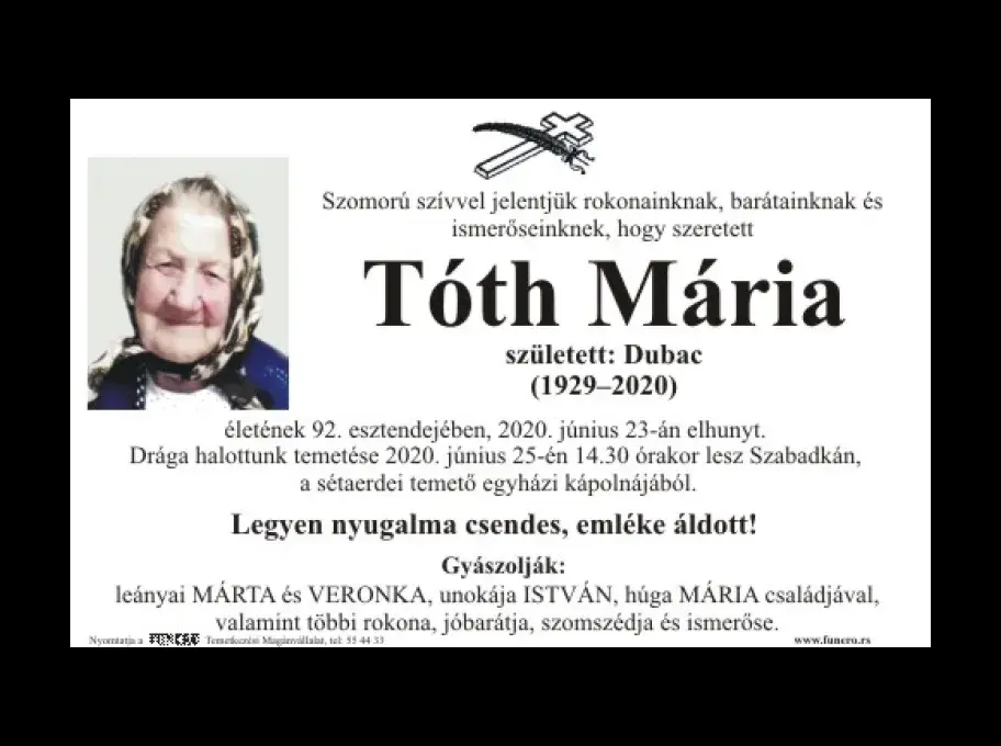 Tóth Mária