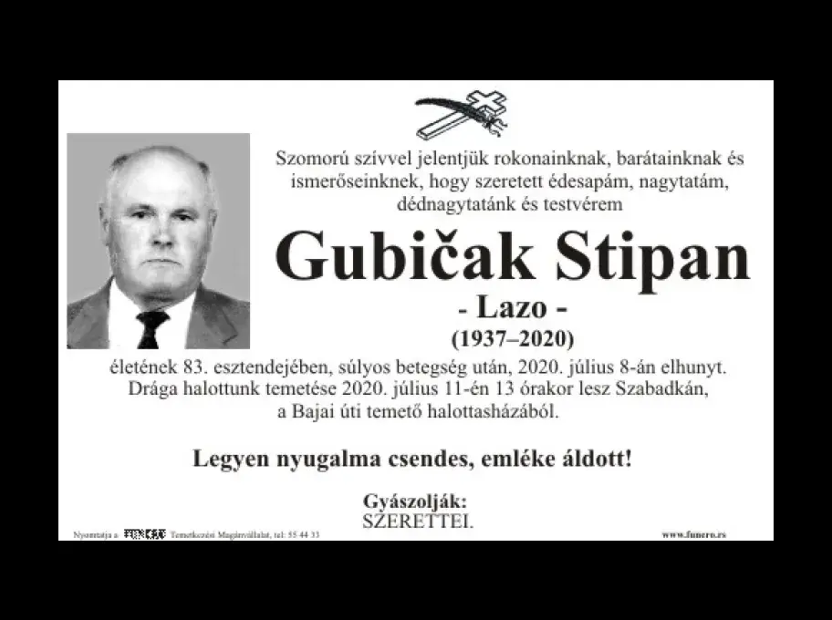 Gubičak Stipan