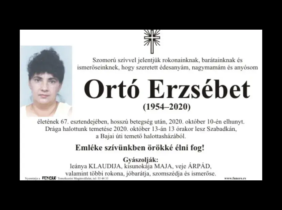 Ortó Erzsébet
