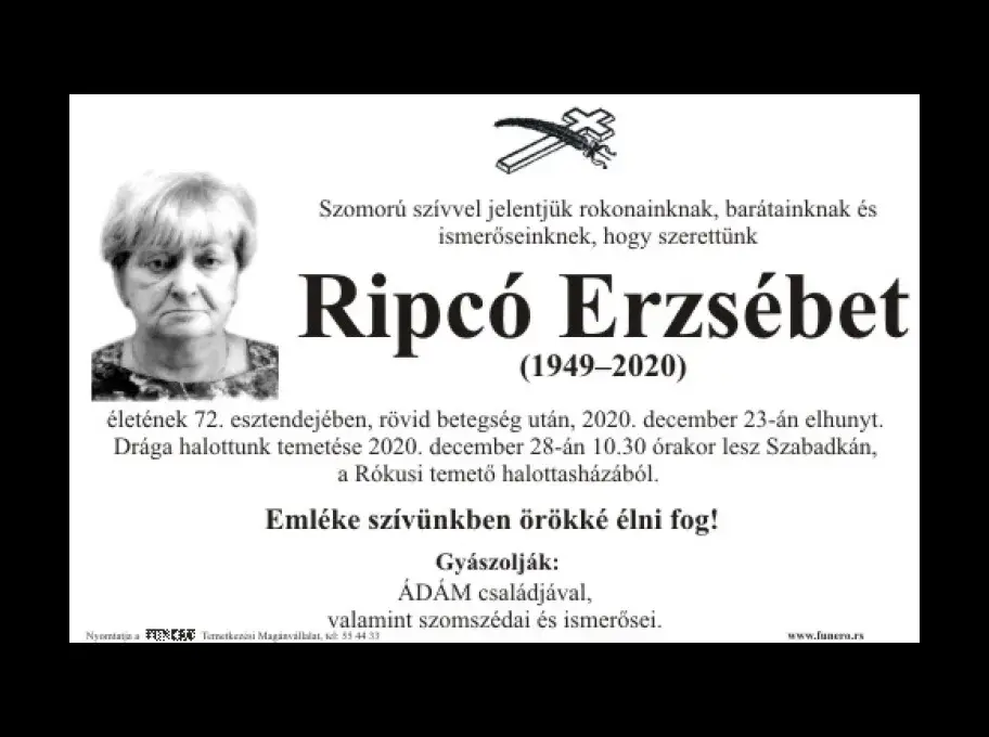 Ripcó Erzsébet