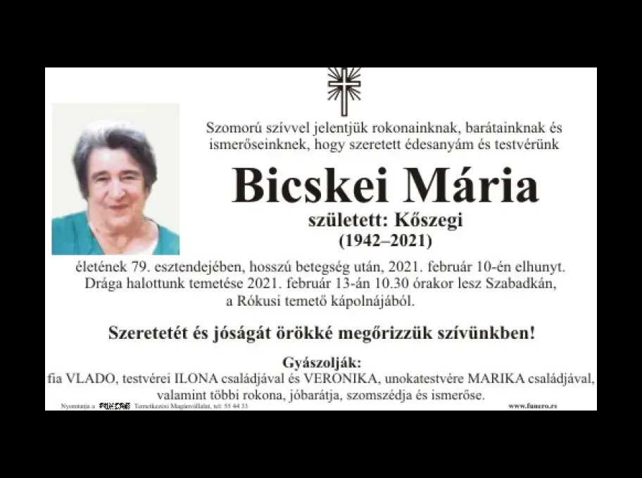 Bicskei Mária