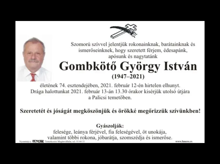 Gombkötő György István