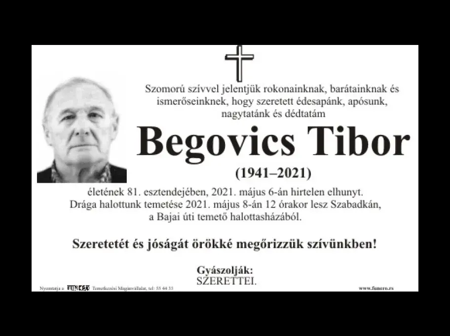 Begovics Tibor