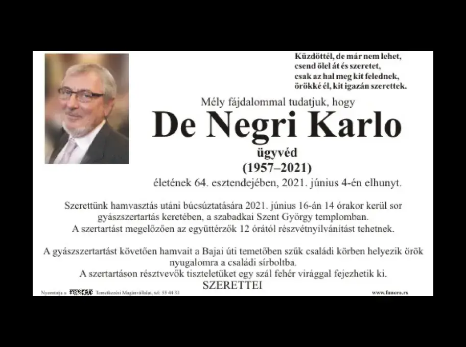 De Negri Karlo