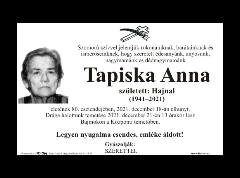 Tapiska Anna