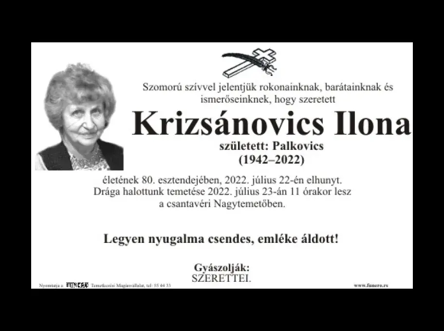 Krizsánovics Ilona
