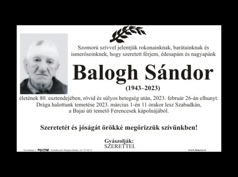 Balogh Sándor