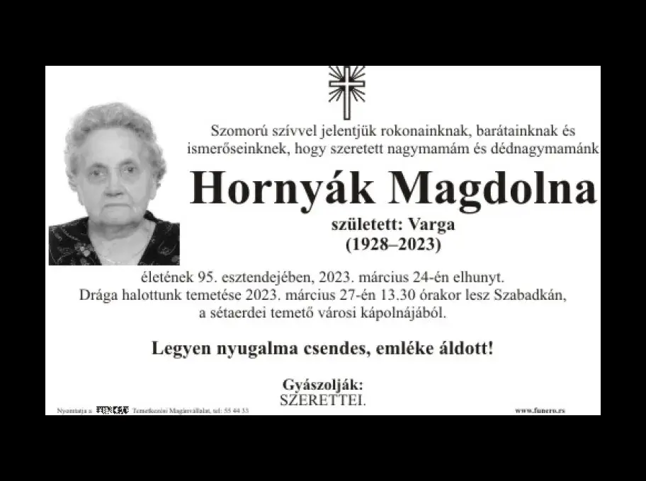 Hornyák Magdolna