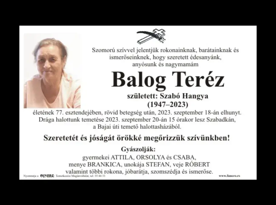 Balog Teréz
