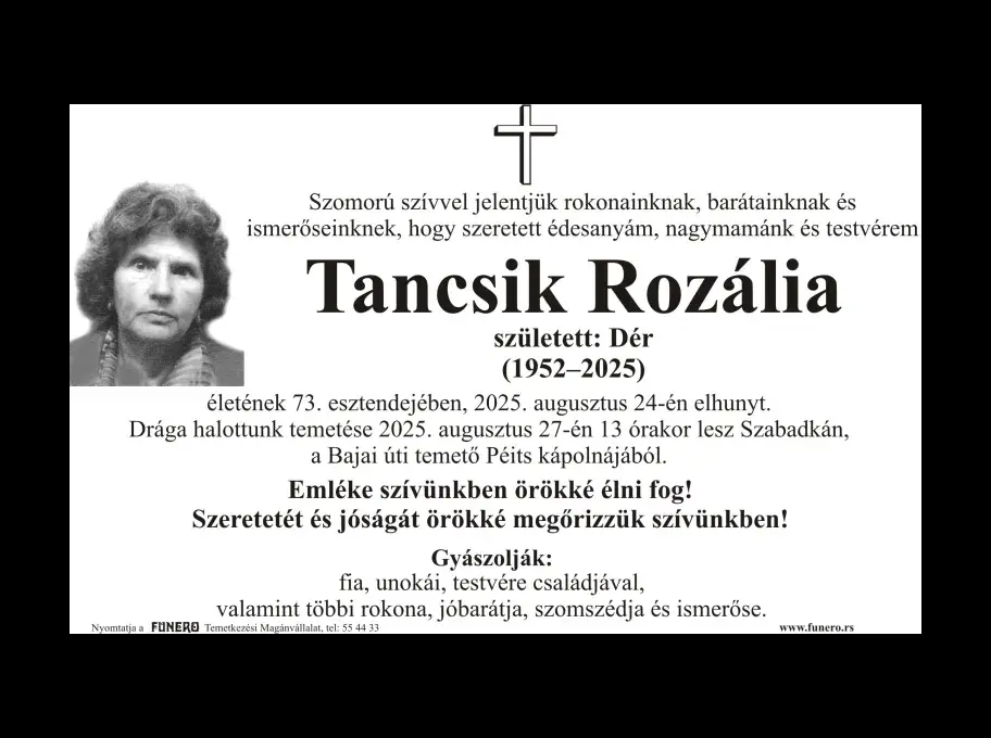 Tancsik Rozália