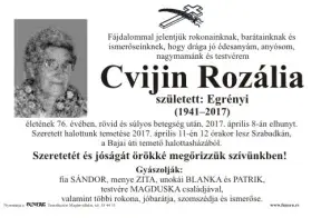 Cvijin Rozália