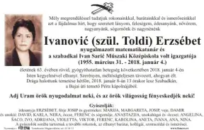 Ivanović Erzsébet