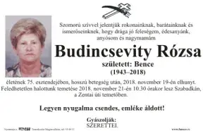 Budincsevity Rózsa
