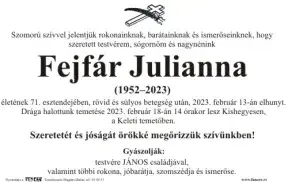 Fejfár Julianna